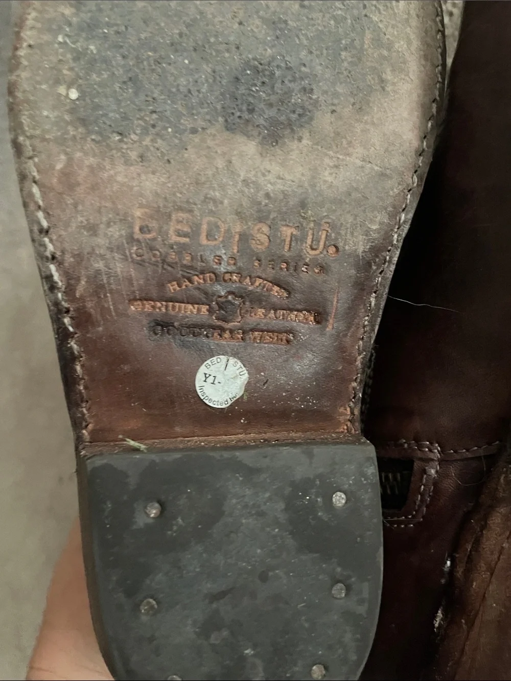 Bed Stu 7.5 leather boots